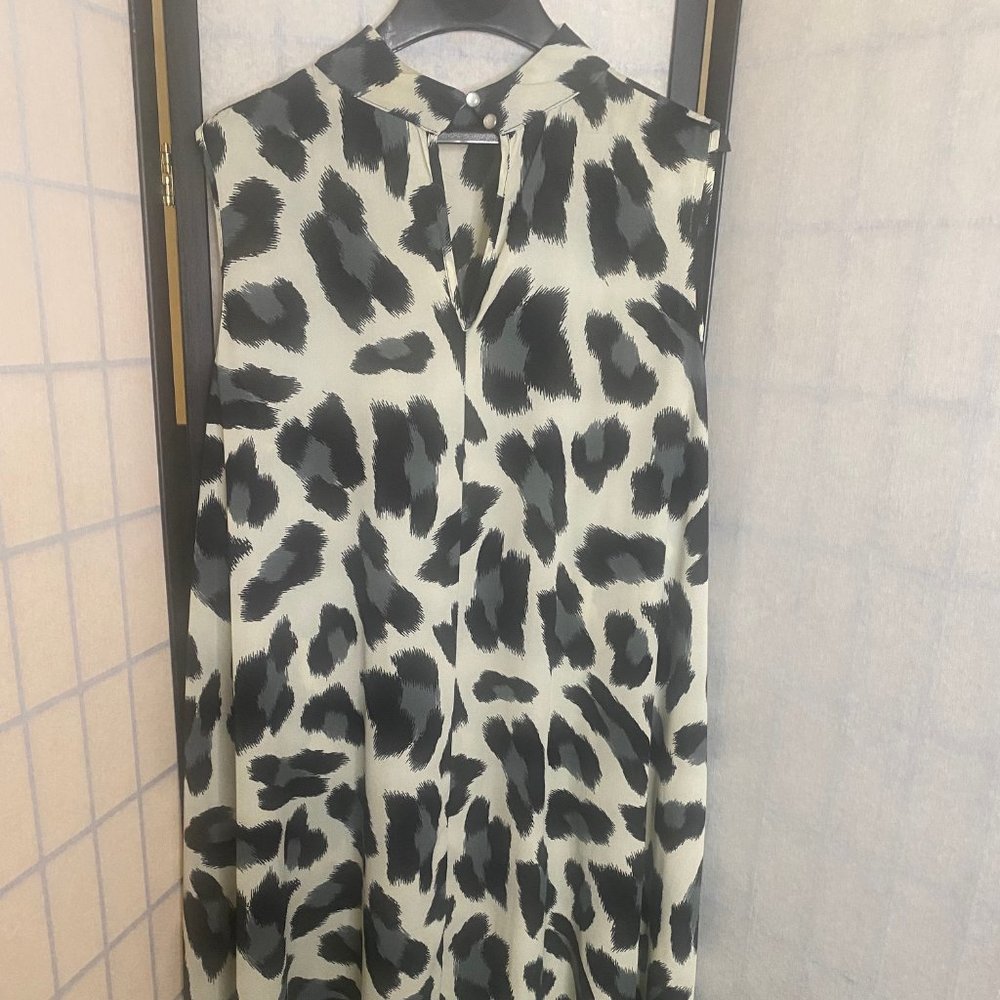 Ashley Stewart, Size18/20, Black/Cream/Grey pullover duster